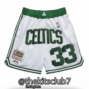 מכנס כדורסל אופנתי 2026 Just*Don CELTICS WHITE BIRD. משלוח חינם