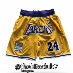 מכנס כדורסל אופנתי 2026 Mitchell&Ness LAKERS YELLOW KOBE. משלוח חינם