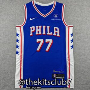 גופיית כדורסל אן.בי.איי פילדלפיה כחול אדג'קומב 2026 PHILADELPHIA BLUE EDITION EDGECOMBE. משלוח חינם