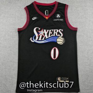 גופיית כדורסל אן.בי.איי פילדלפיה רטרו מקסי 2026 PHILADELPHIA HARDWOOD RETRO EDITION MAXEY. משלוח חינם